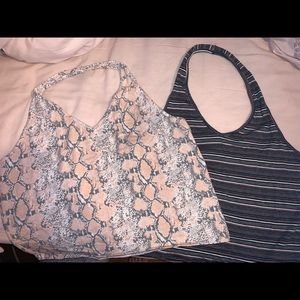 American eagle halter crop tops!